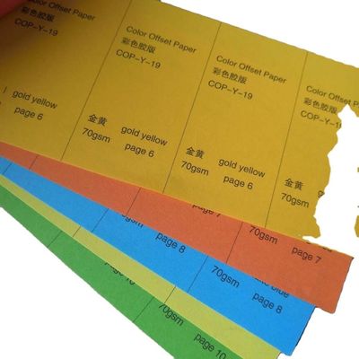 追跡紙 55-150gm 赤/黄色/緑/ピンク色 木のないオフセット紙/ボンド紙