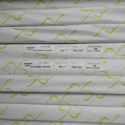 プロフェッショナルレーザー印刷用 コーティングされた寧波折りたたみC1S象牙板 190-400gm